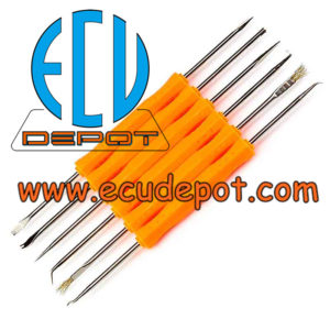 Electronic control unit circuit board soldering desoldering assist tools kit