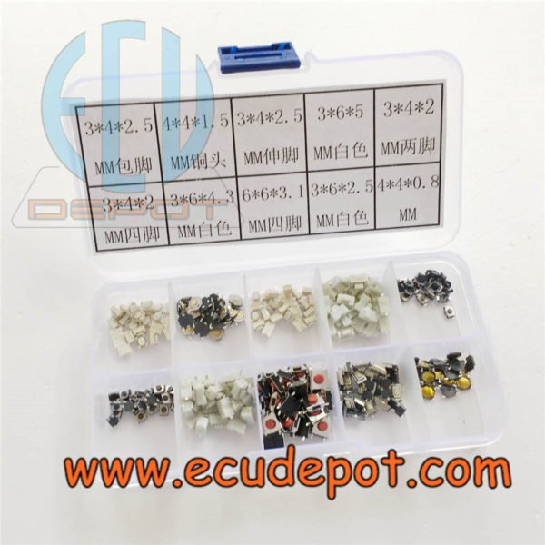Commonly used car keys remotes button switch kit 10 types