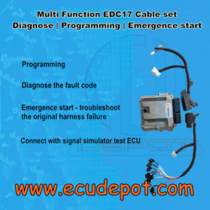 EDC17 Multi function diagnose programming emergency start cable set
