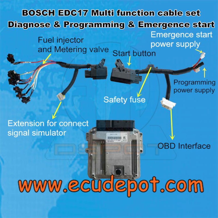 BOSCH EDC17 diagnose programming emergency start cable set