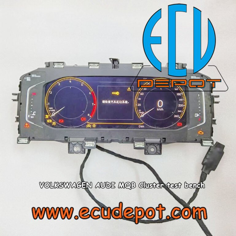 VOLKSWAGEN AUDI MQB platform car cluster startup MQB dashboard test bench