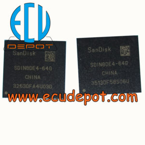 SDIN8DE4-64G Commonly used Car head unit EMMC chip