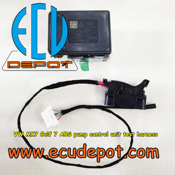 VOLKSWAGEN Golf 7 MK7 ESC Steuergeraet Hydraulic Control Unit ABS Pump 5Q0614517module test harness