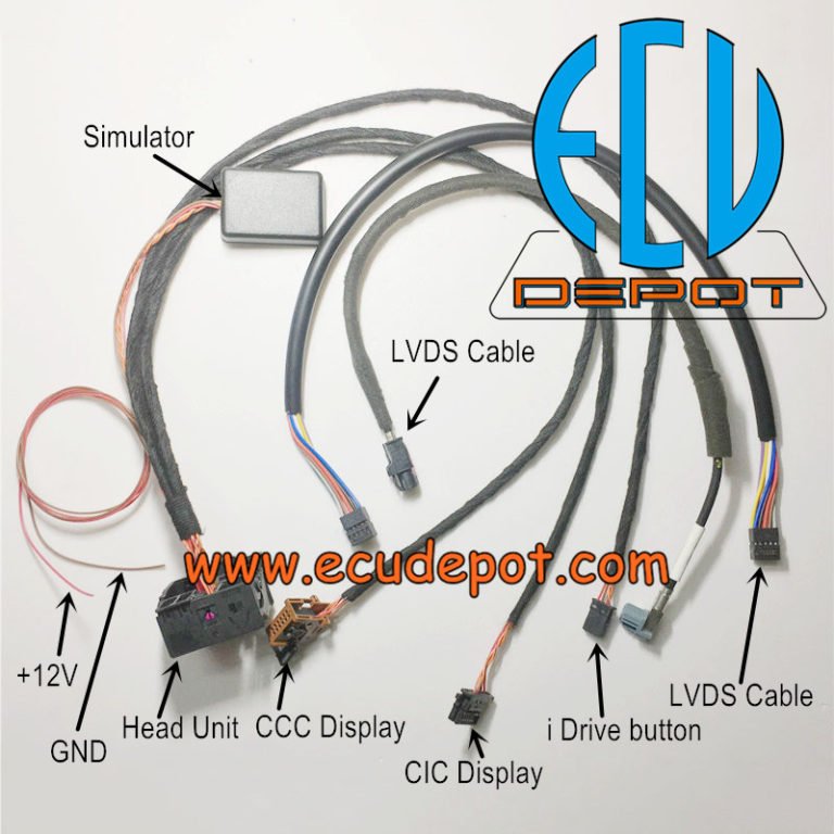 bmw-e-series-ccc-cic-head-unit-on-bench-repairing-testing-platform