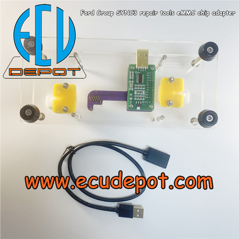 Ford Lincoln Mustang SYNC 3 APIM repair tools eMMC chip programming adapter