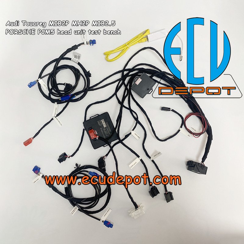 Audi VW Touareg MIB2P MIB3 PORSCHE PCM5 Head unit coding flashing test bench