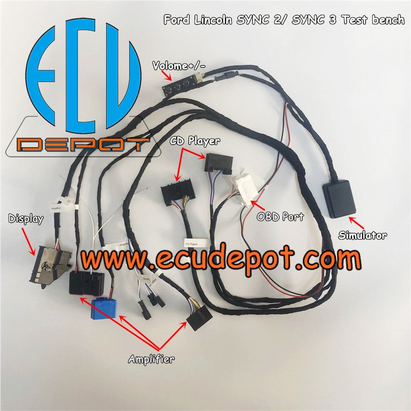 Ford Lincoln Mustang SYNC2 SYNC3 APIM CD Player ACM DSP amplifier test bench