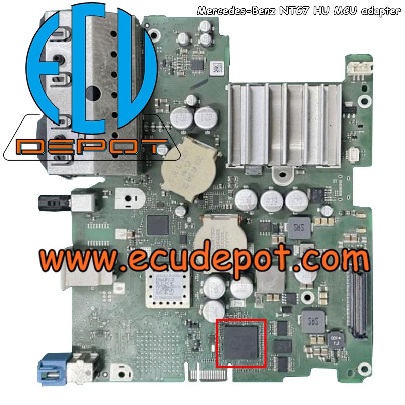 Mercedes-Benz W223 W206 Head unit HU7 NTG7 repair adapter MCU chip R7F7015293 programming adapter