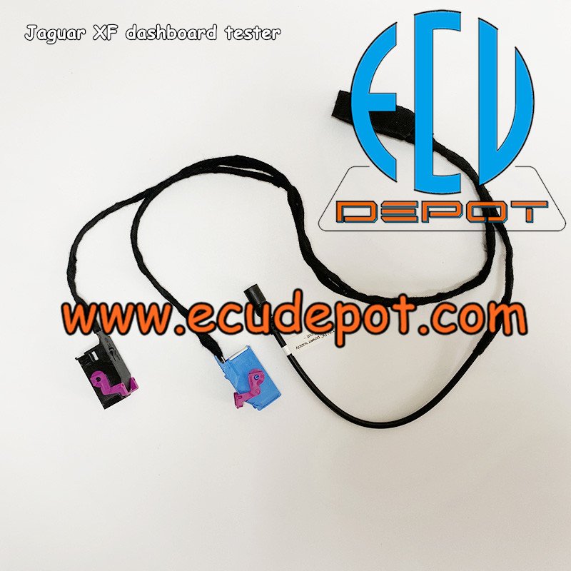 Jaguar odometer dashboard speedometer startup bench testing wiring harness