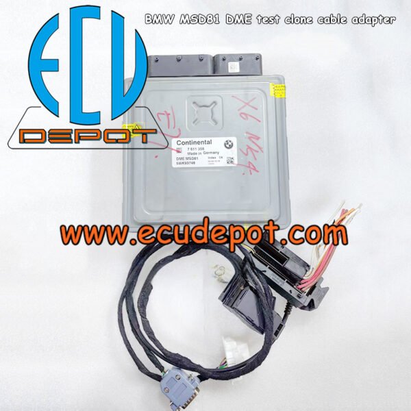 BMW N54 Engine MSD81 DME diagnose test bench FC200 Clone cable adapter