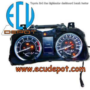 TOYOTA third Gen highlander XU50 speedometer tachometer cluster bench tester