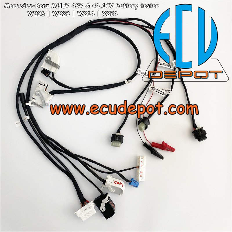 Mercedes-Benz X254 GLC W206 W223 W214 MHEV 44.16 Volt 48 Volt test platform